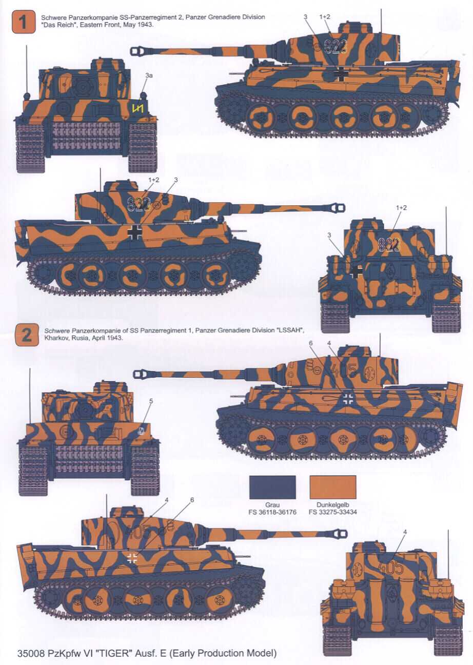 Techmod Decals 1 35 PzKpfw VI Tiger E Tank Early Model