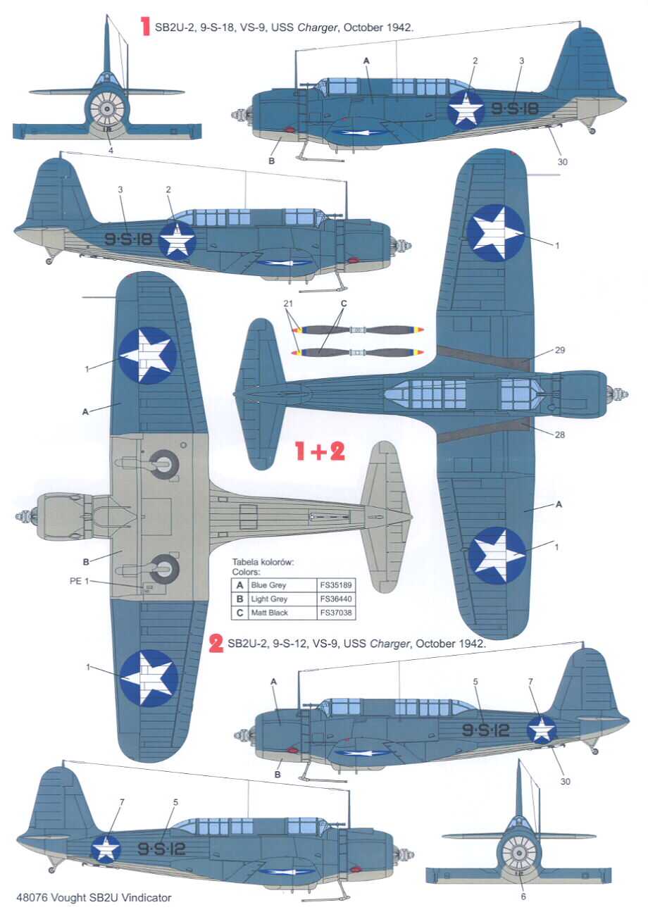 Techmod Decals 1/48 VOUGHT SB2U VINDICATOR w/Photo Etch | eBay