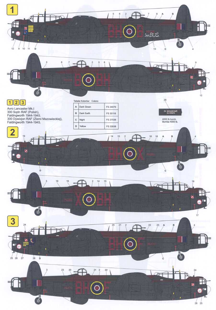 Avro lancaster чертежи