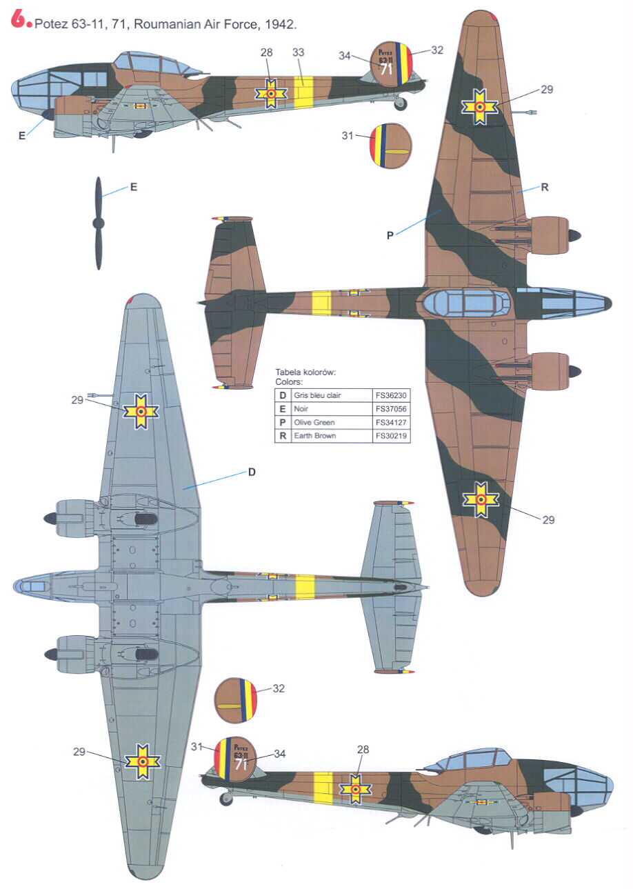   set potez 63 11 company techmod decals stock number 48815 scale 1