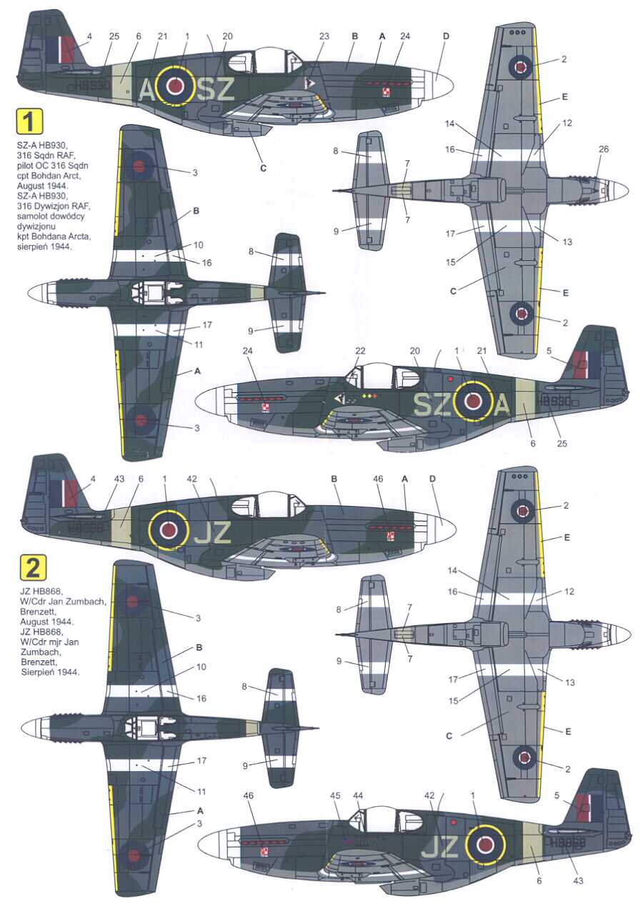 Techmod Decals 1/72 NORTH AMERICAN P 51 MUSTANG III  