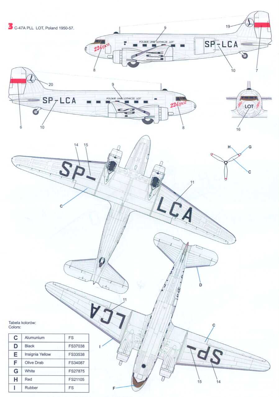 Techmod Decals 1 72 C 47A Skytrain Polish Air Force