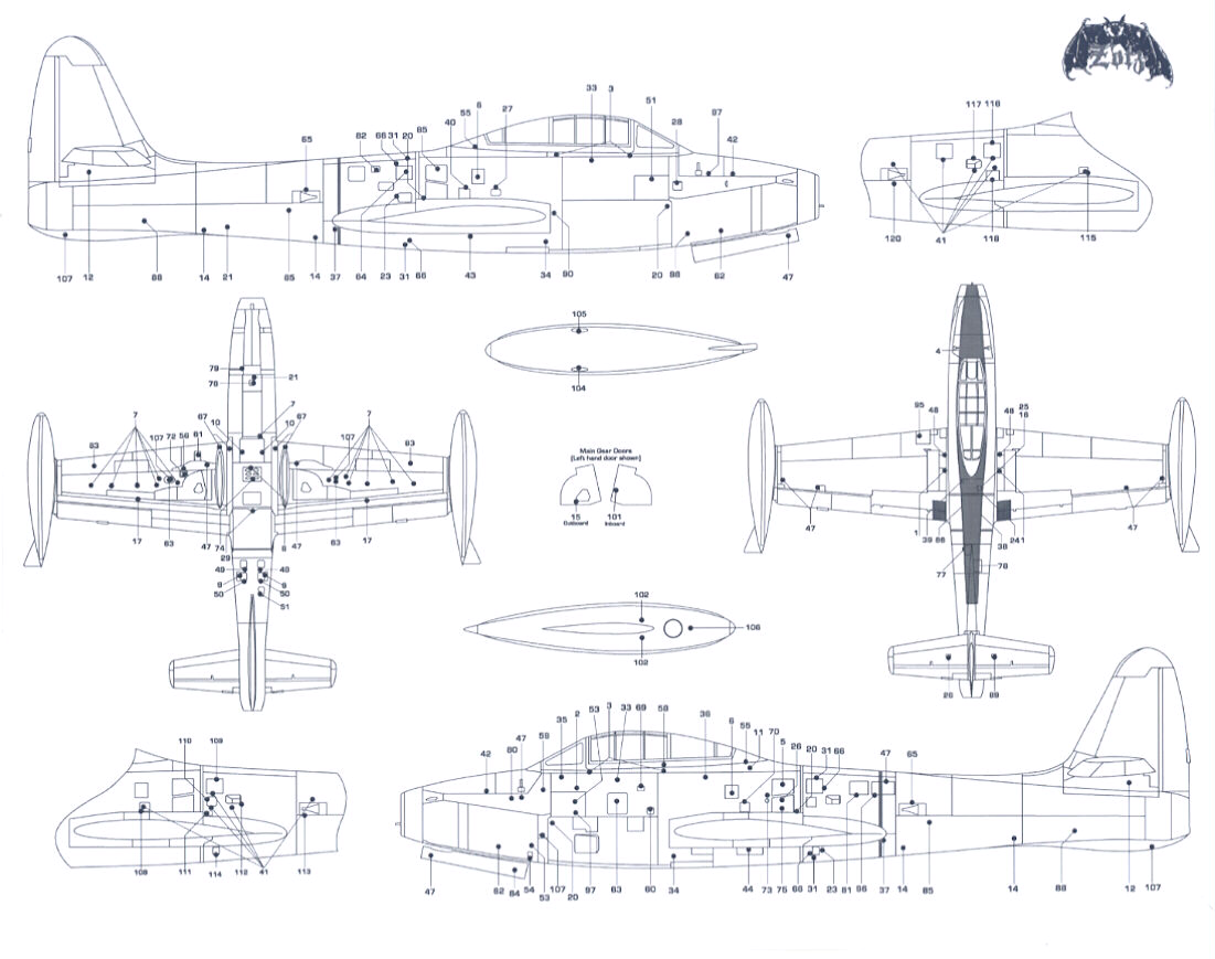 Zotz Decals 1/32 REPUBLIC F 84E F 84G THUNDERJET Part 2  