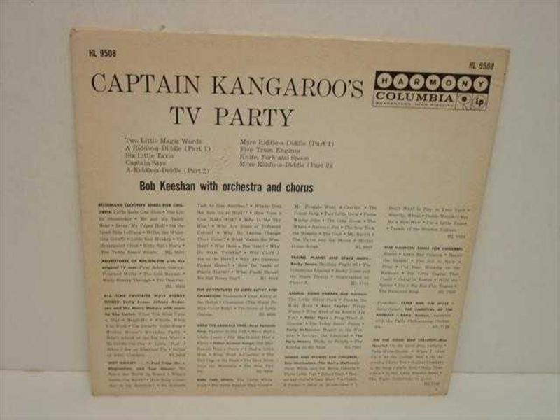 Captain Kangaroos TV Party LP HL 9508 Bob Keeshan 1021