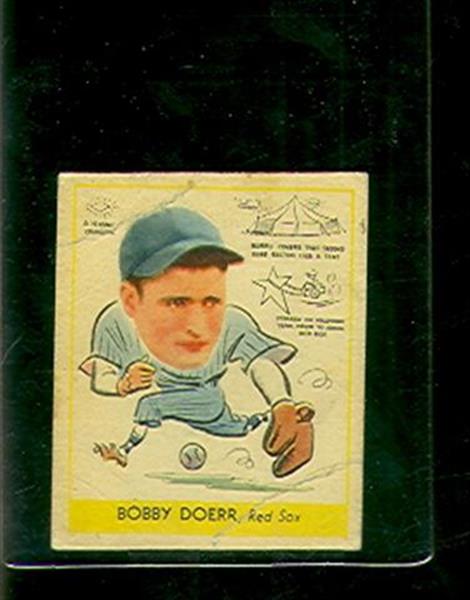 1938 goudey 282 bobby doerr boston red sox sku 18834