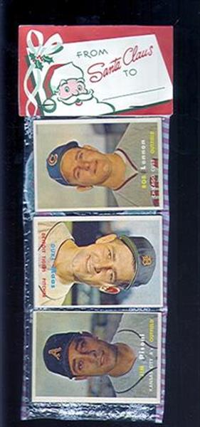 1957 Unopened Topps Christmas Rack Pack (sku 15231)  