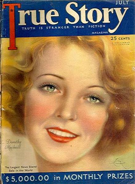 True Story Magazine July 1930 Dorothy Mackaill Cannert Cover F-G (Sku ...