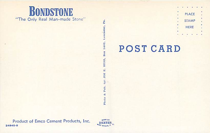 Advertising PC Emco Cement Products Bondstone Lorane Pennsylvania