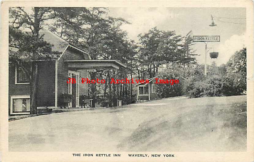 NY, Waverly, New York, Iron Kettle Inn, Exterior View, Albertype eBay