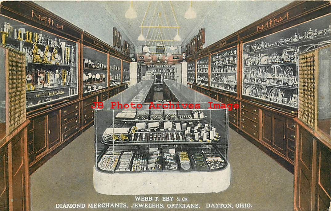 OH, Dayton, Ohio, Webb T Eby Jewelry Store, Interior, C.M