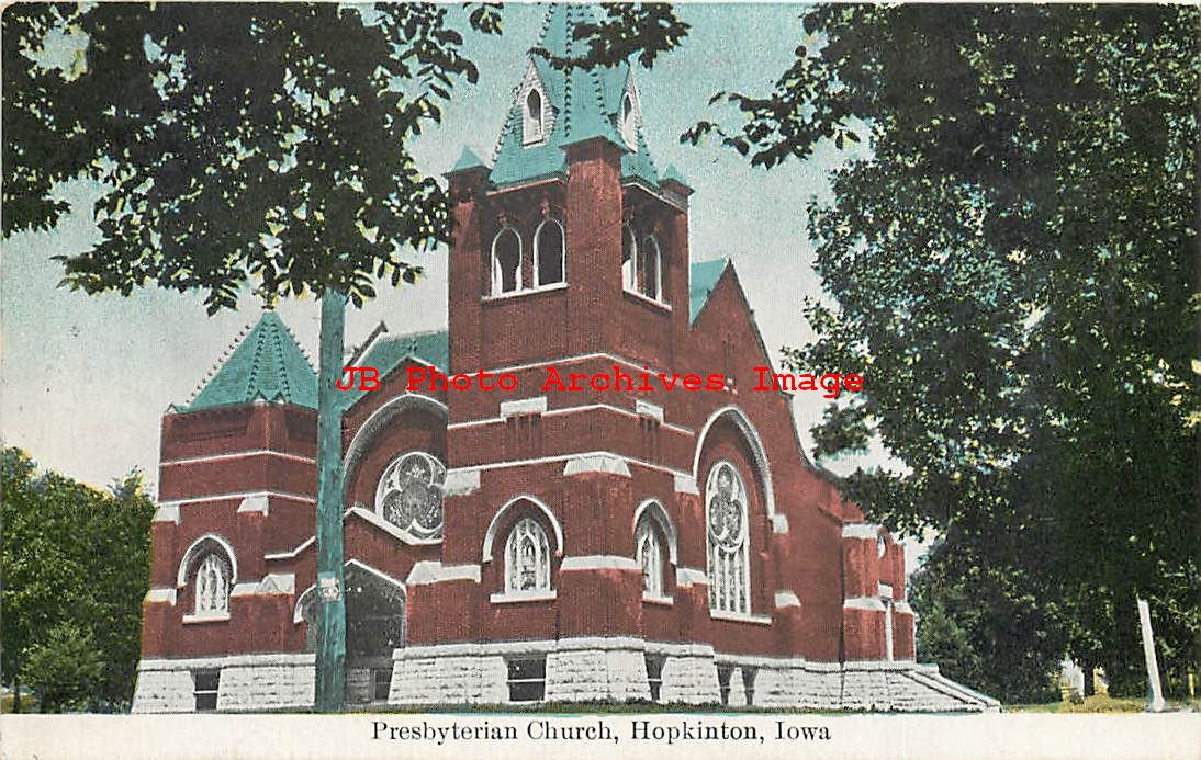 IA, Hopkinton, Iowa, Presbyterian Church, Exterior View, 1909 PM eBay