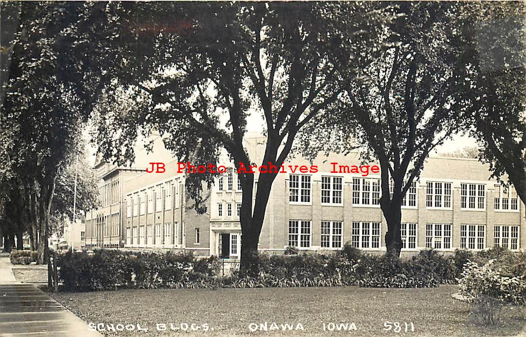 IA, Onawa, Iowa, RPPC, School Buildings, Exterior View, Photo No 5811
